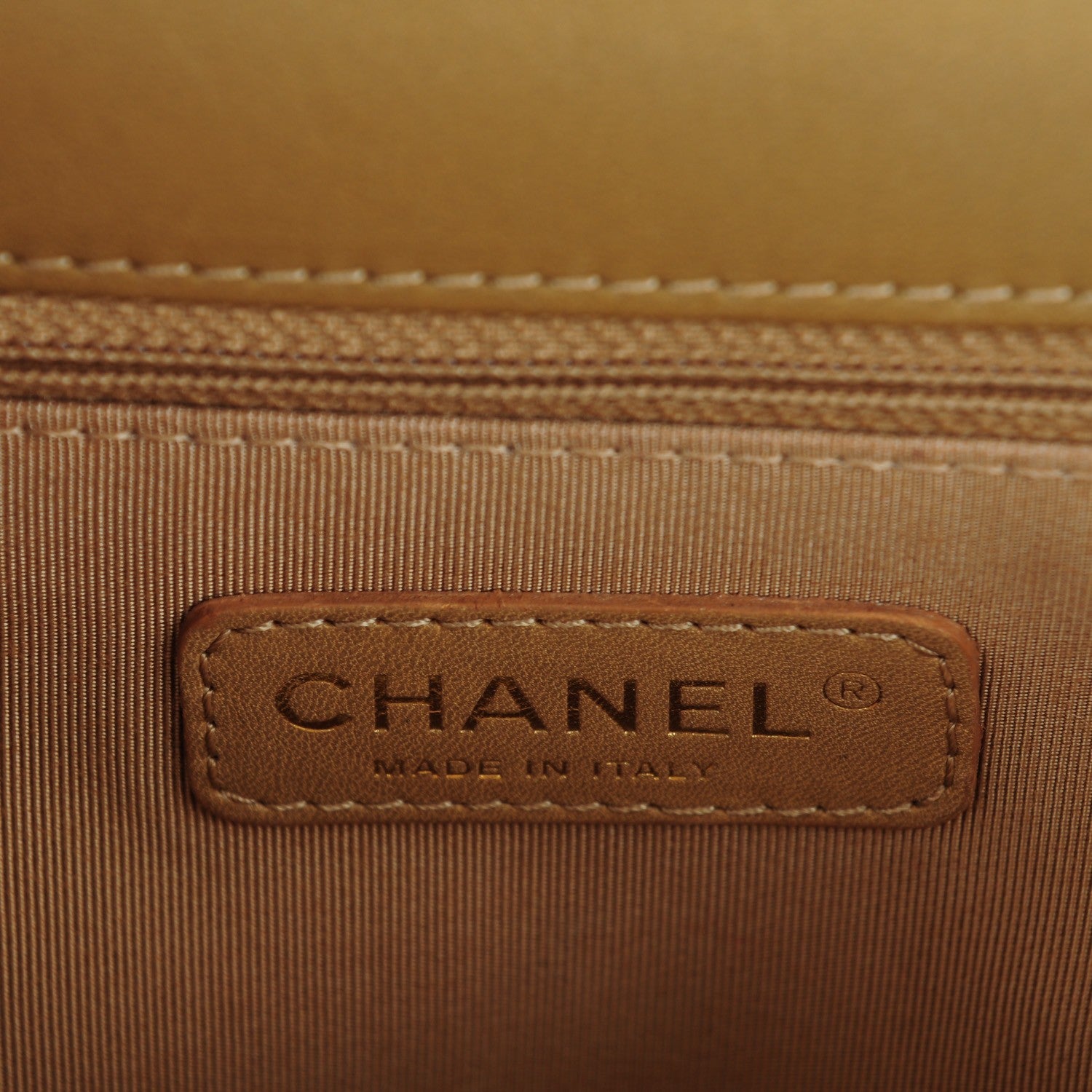 Chanel Lambskin Quilted New Medium Boy Flap Light Brown 6 of 8