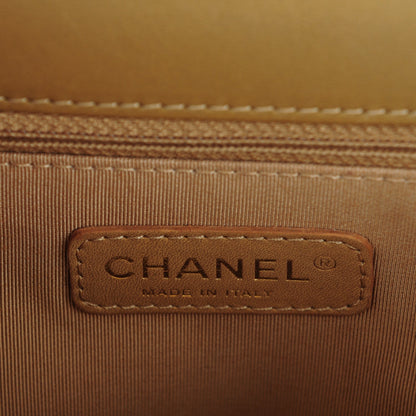 Chanel Lambskin Quilted New Medium Boy Flap Light Brown 6 of 8