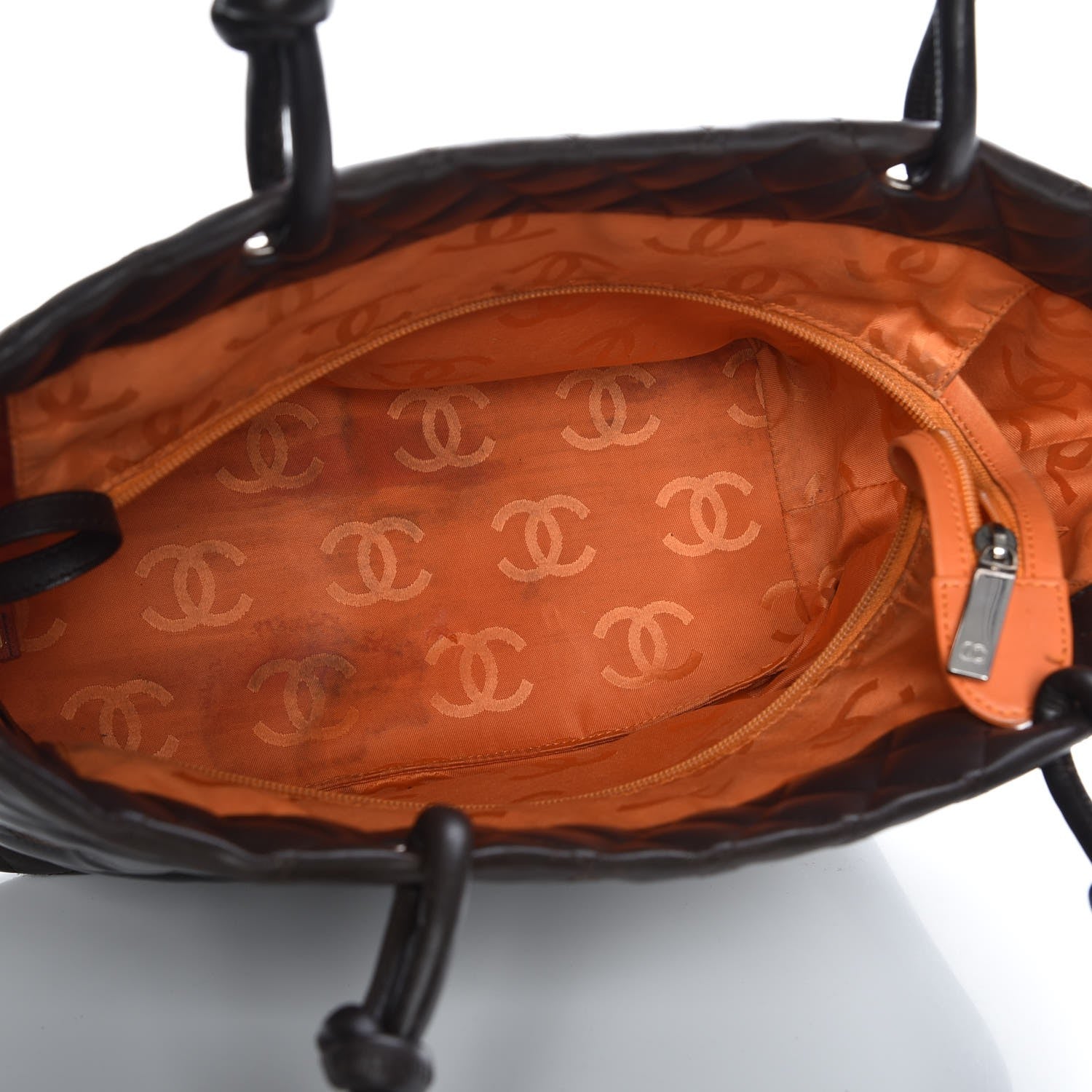 Chanel Calfskin Quilted Large Cambon Tote Brown 5 of 7