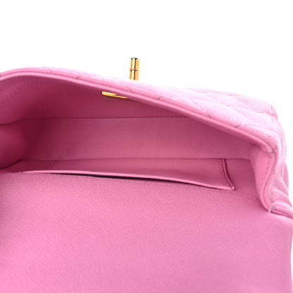 Chanel Caviar Quilted Mini Rectangular Sweetheart Flap Lilac 5 of 11