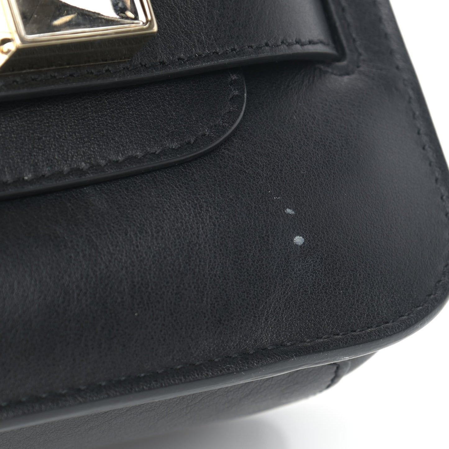 Calfskin Mini PS11 Classic Shoulder Bag Black