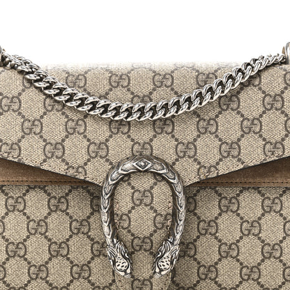 Gucci GG Supreme Monogram Small Dionysus Shoulder Bag Taupe 8 of 10