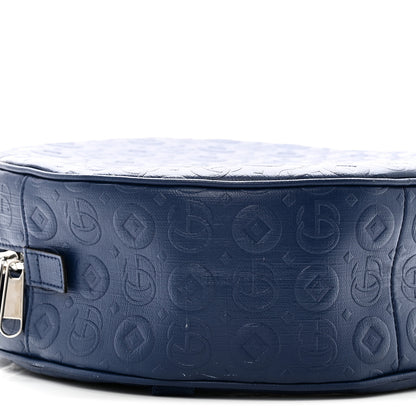 Gucci Textured Dollar Calfskin Web Debossed GG Kids Backpack Blue Agata 9 of 10