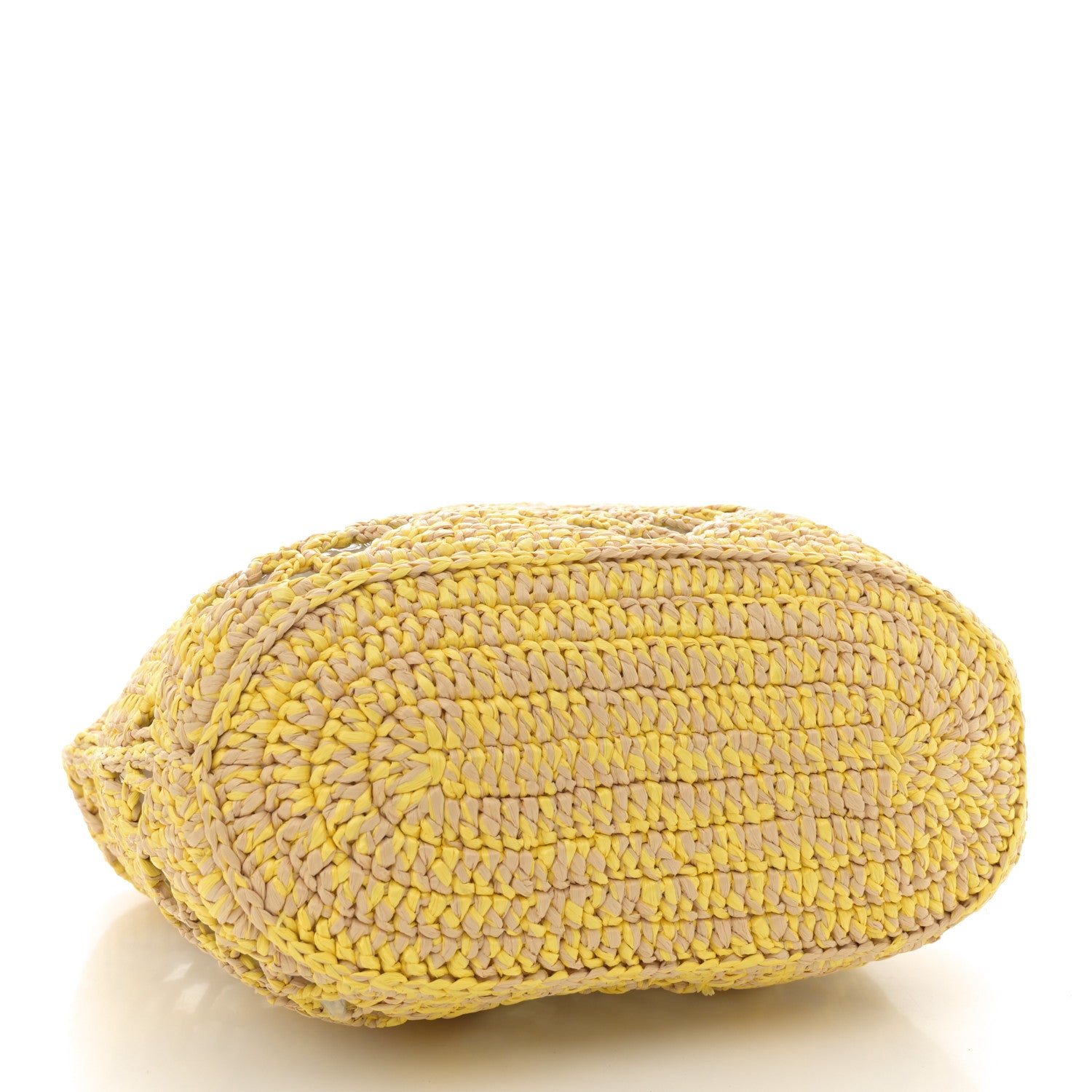 Chanel Straw Raffia Tote Beige Yellow 5 of 12