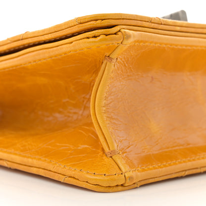 Chanel Glazed Calfskin Quilted Small Rita Top Handle Flap Yellow 8 of 9