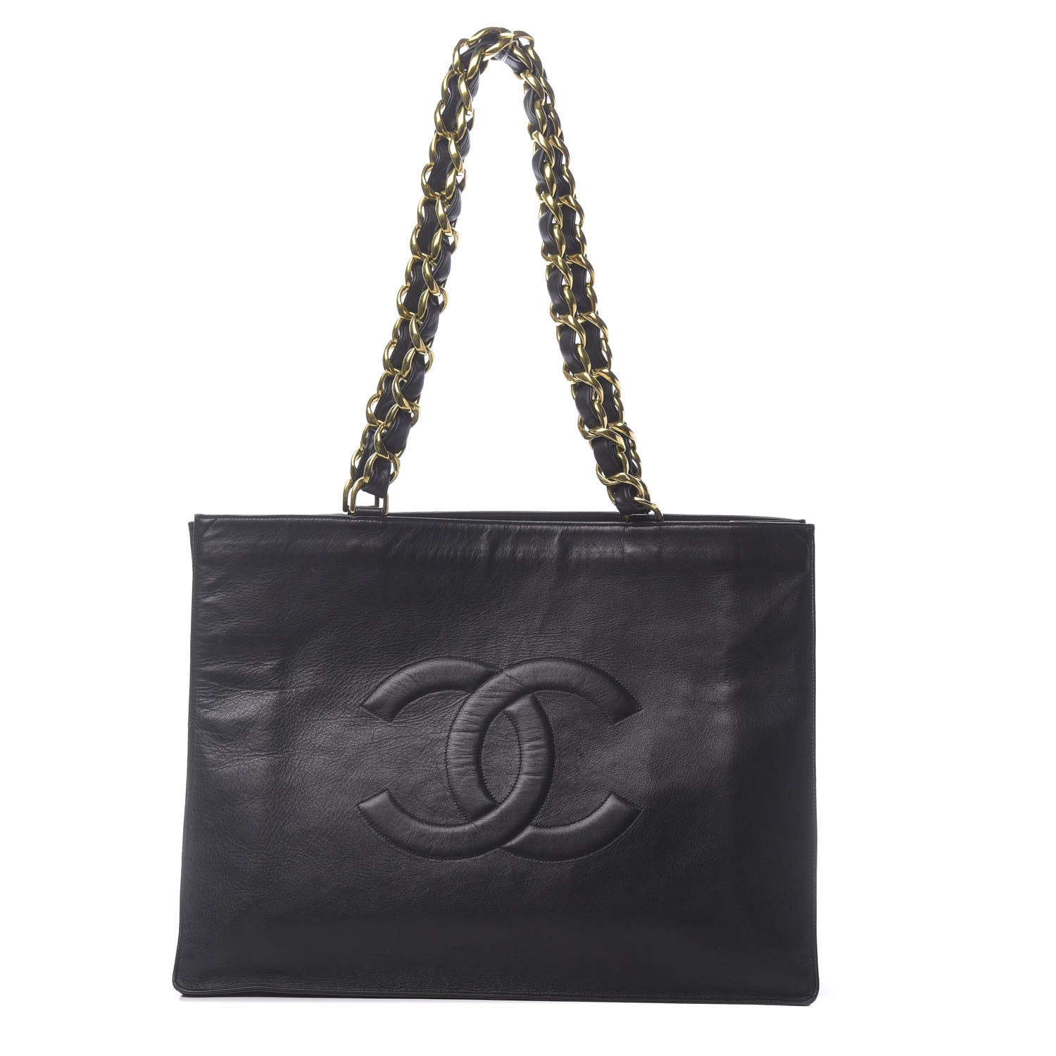 Chanel Lambskin CC Shoulder Bag Black 1 of 14