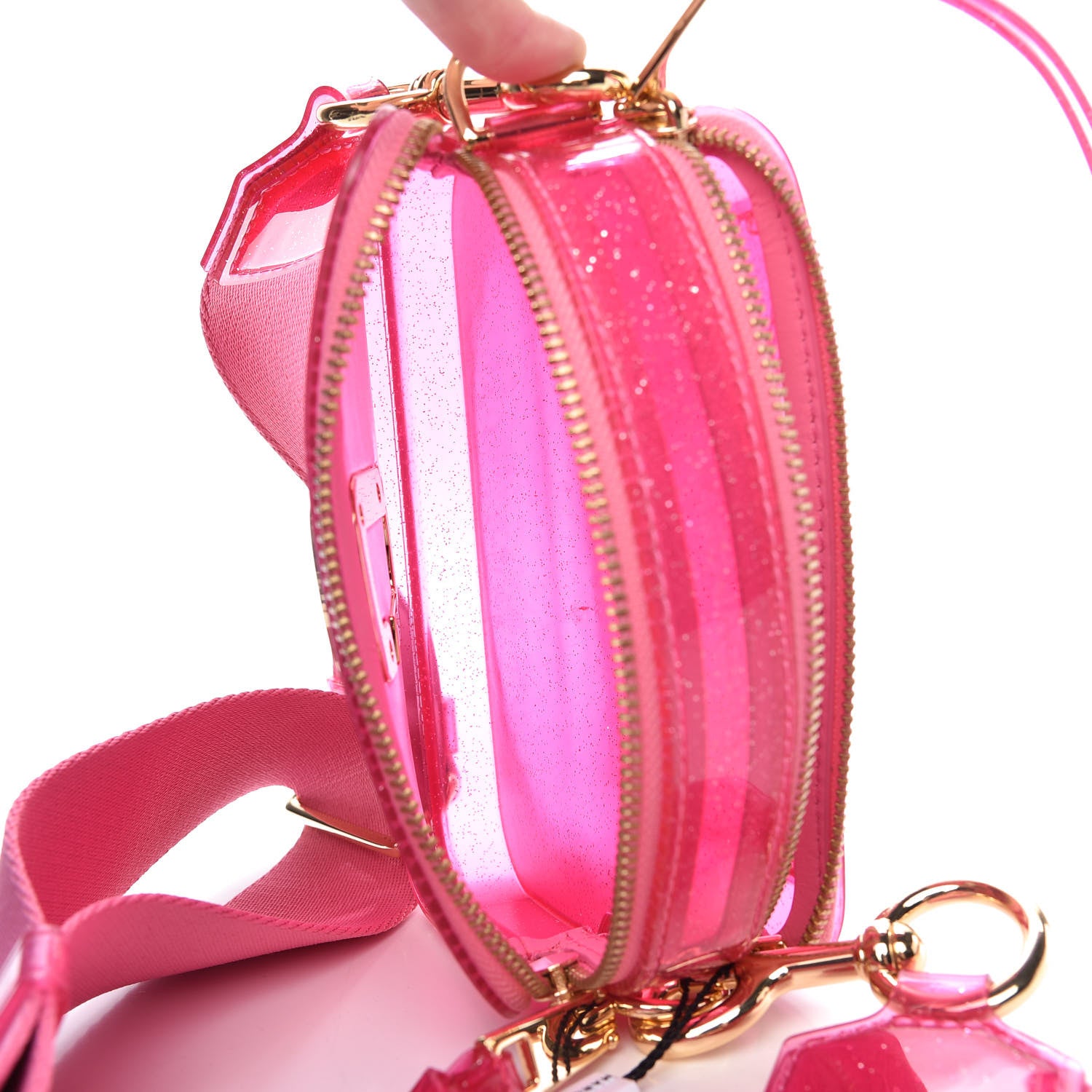 Marc Jacobs Jelly Glitter Small Snapshot Camera Bag Pink 6 of 10
