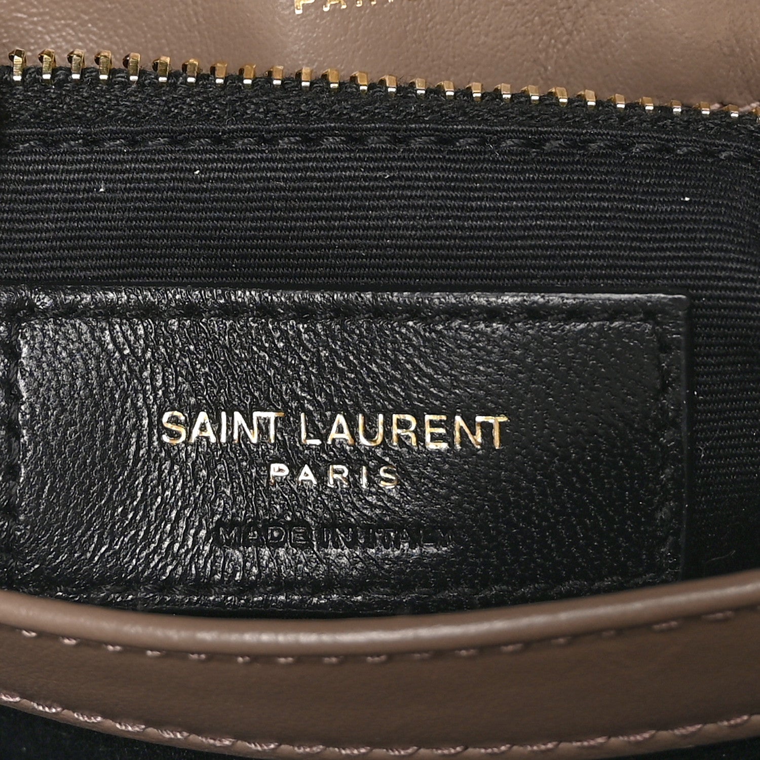 Saint Laurent Calfskin Y Quilted Monogram Toy Loulou Crossbody Bag Taupe 7 of 12