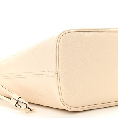 Louis Vuitton Empreinte Monogram Giant Neverfull MM Cream 9 of 10