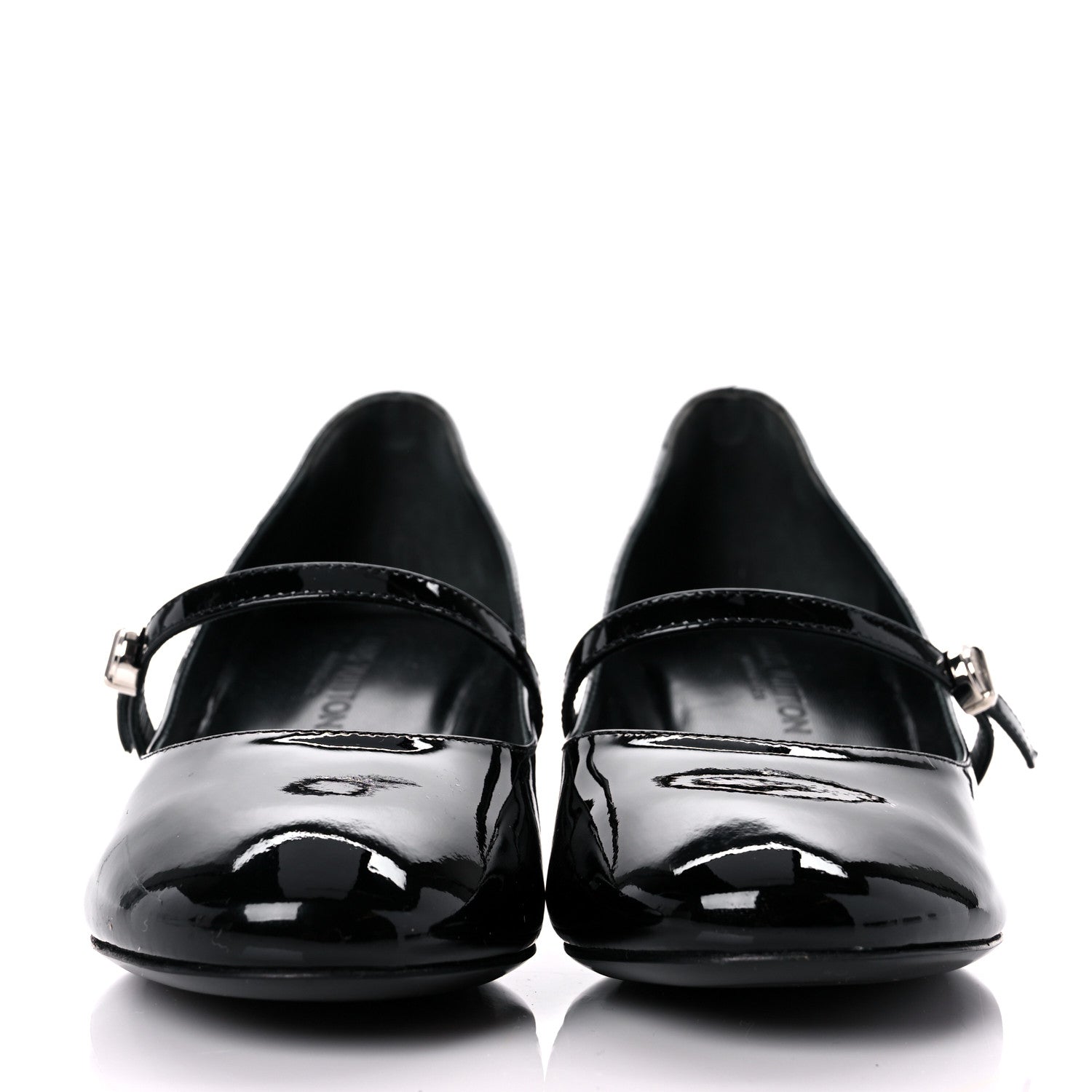 Louis Vuitton Patent Uniformes Silhouette 40mm Pumps 35 Black 2 of 11