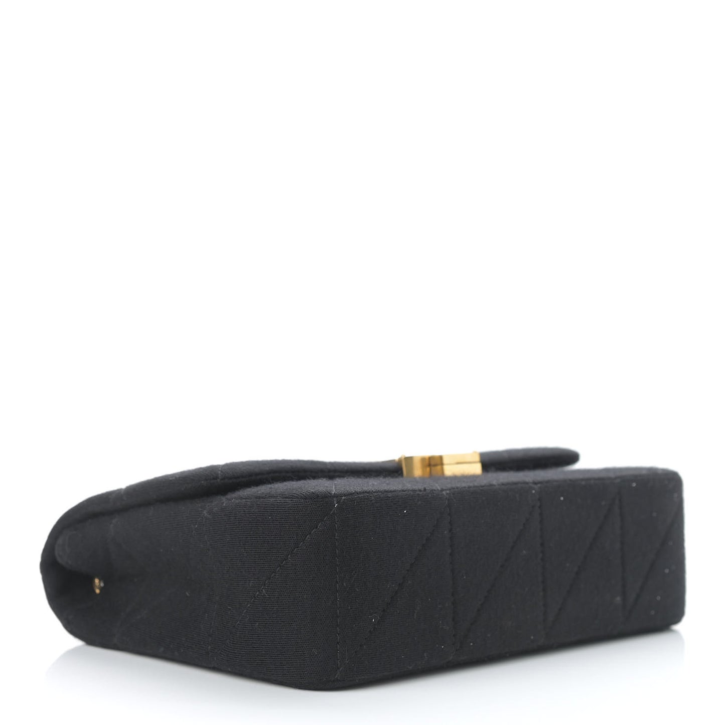 Jersey Wool Patchwork Monogram Medium Jamie Baguette Black