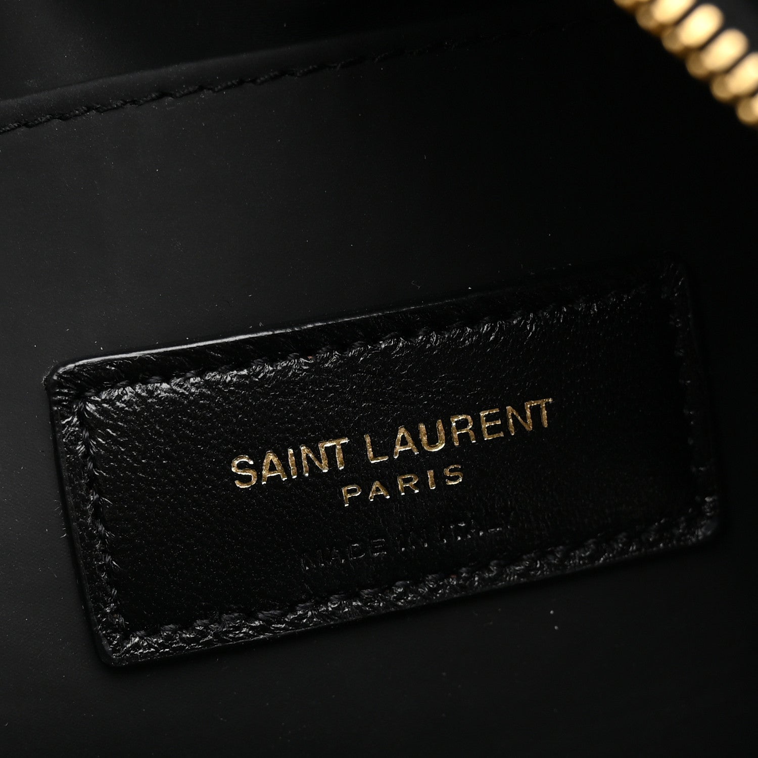 Saint Laurent Lambskin Quilted Lolita Cosmetic Pouch Black 6 of 7
