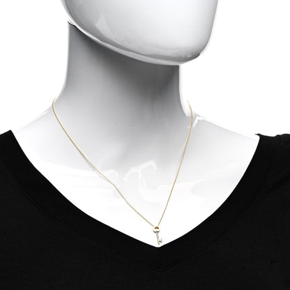 Roberto Coin 18K Yellow Gold Tiny Treasures Key Pendant Necklace 2 of 4