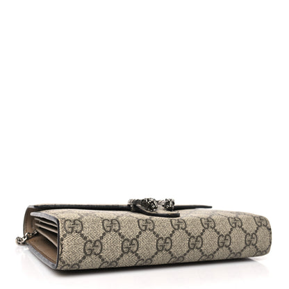 Gucci GG Supreme Monogram Mini Dionysus Chain Wallet Beige Taupe 4 of 11