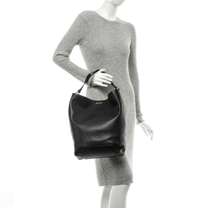 Miu Miu Goatskin Madras Bucket Bag Nero Black Porpora 2 of 8