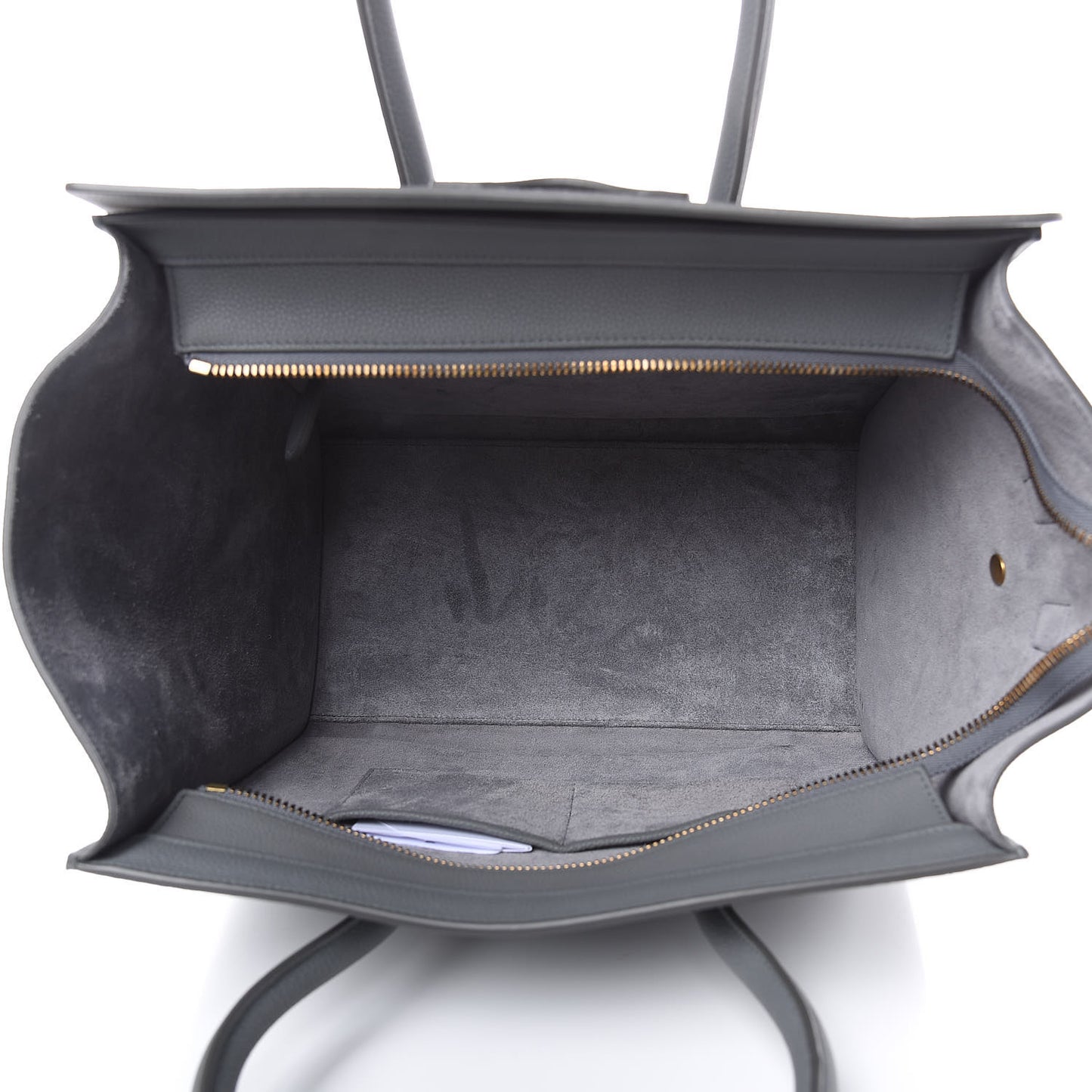 Drummed Calfskin Mini Luggage Kohl