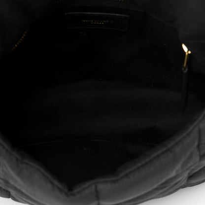 Saint Laurent Nylon Quilted Small Loulou Puffer Monogram Chain Satchel Black 5 of 10