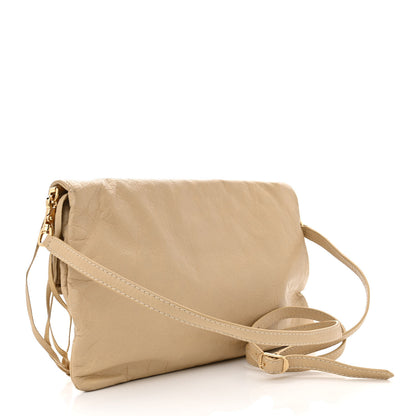Balenciaga Agneau Giant 12 Gold Hardware Envelope Strap Clutch Pralaine 3 of 16