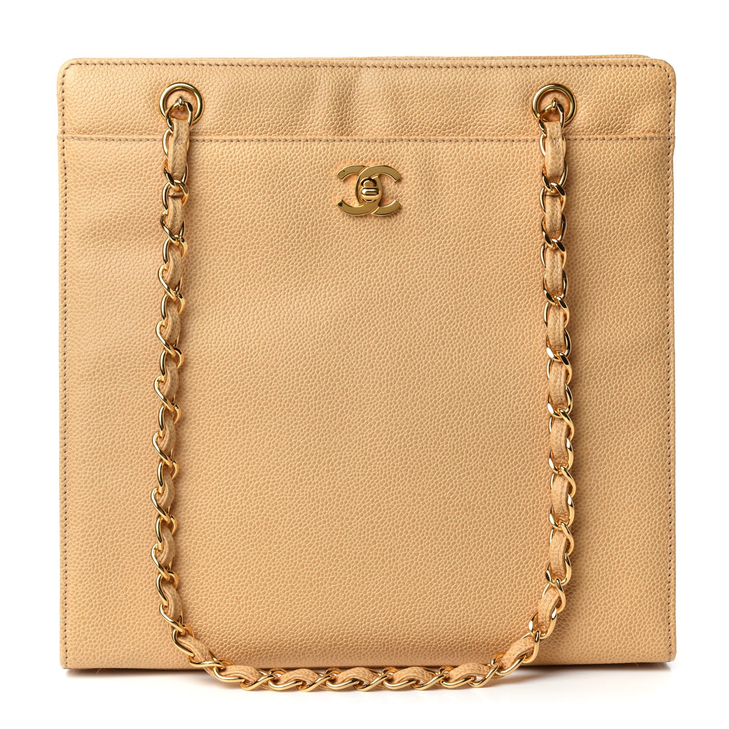 Caviar Shoulder Bag Beige