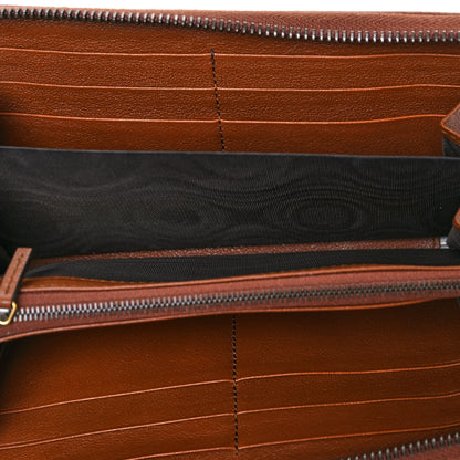 Gucci Wonka Grain Calfskin Diana Zip Around Continental Wallet Cuir 5 of 7