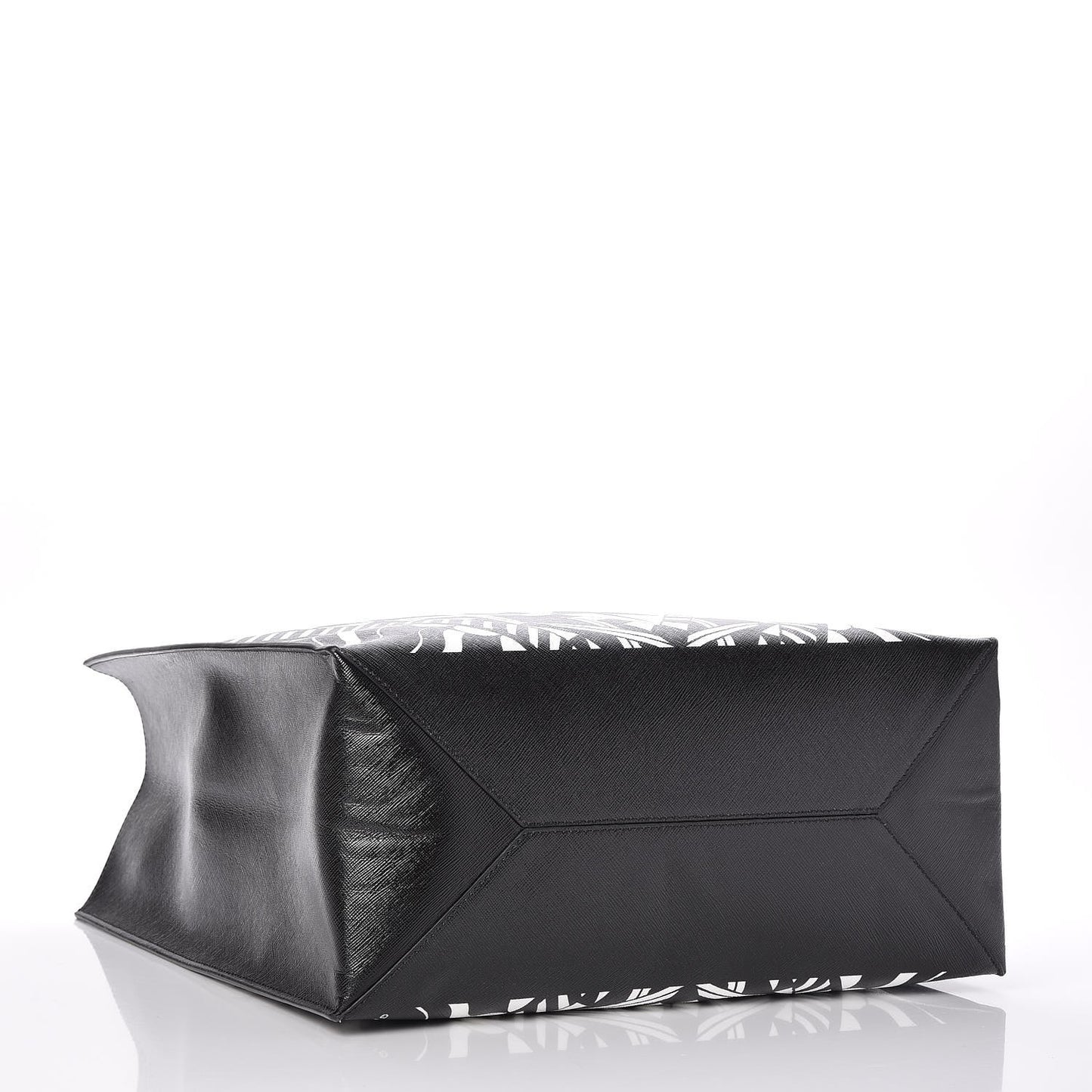 Calfskin Power of Love Print Tote Black