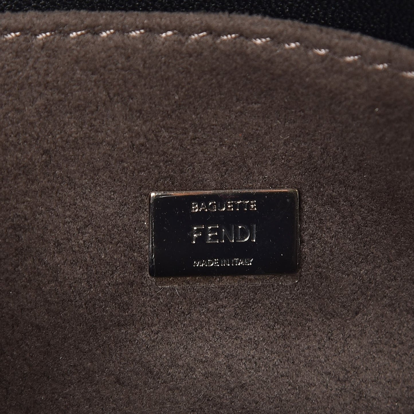 Nappa Rabbit Fox Fur Micro Buggie Baguette Black