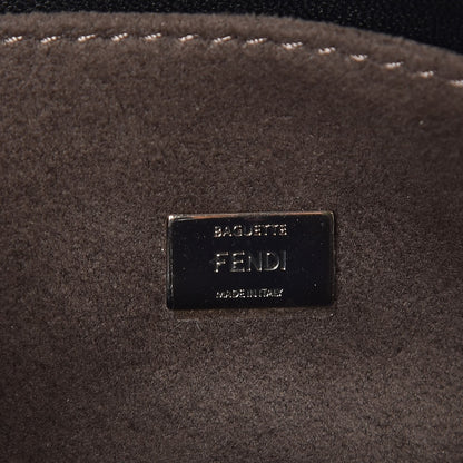 Fendi Nappa Rabbit Fox Fur Micro Buggie Baguette Black 7 of 7
