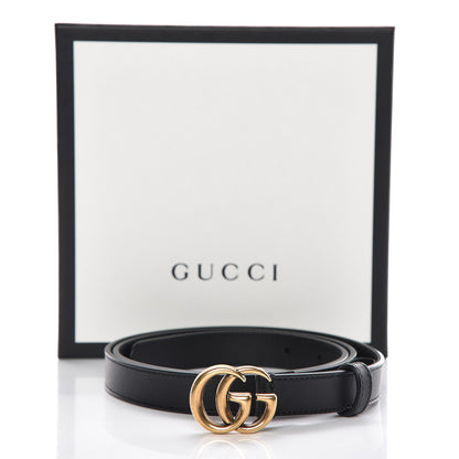 Gucci Calfskin Double G 20mm Belt 95 38 Black 7 of 7