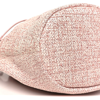 Chanel Lurex Boucle Deauville Drawstring Bag Pink 9 of 10