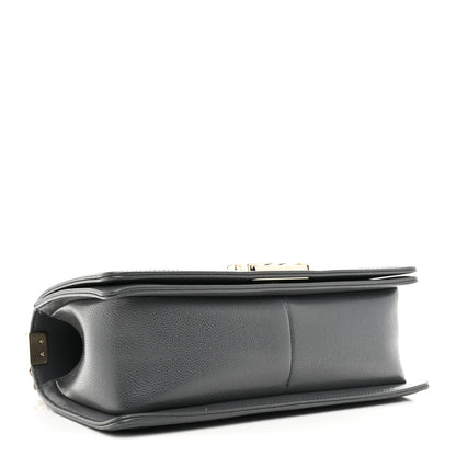 Chanel Caviar Quilted Medium Boy Flap Dark Grey 4 of 10