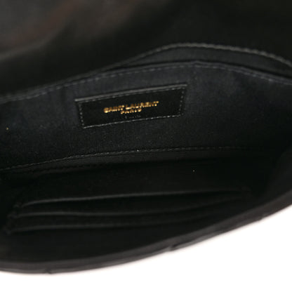 Saint Laurent Lambskin Patchwork Monogram Jamie Chain Wallet Black 5 of 10