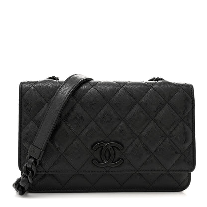 Chanel Caviar Quilted My Everything Wallet On Chain WOC Black 1 of 14