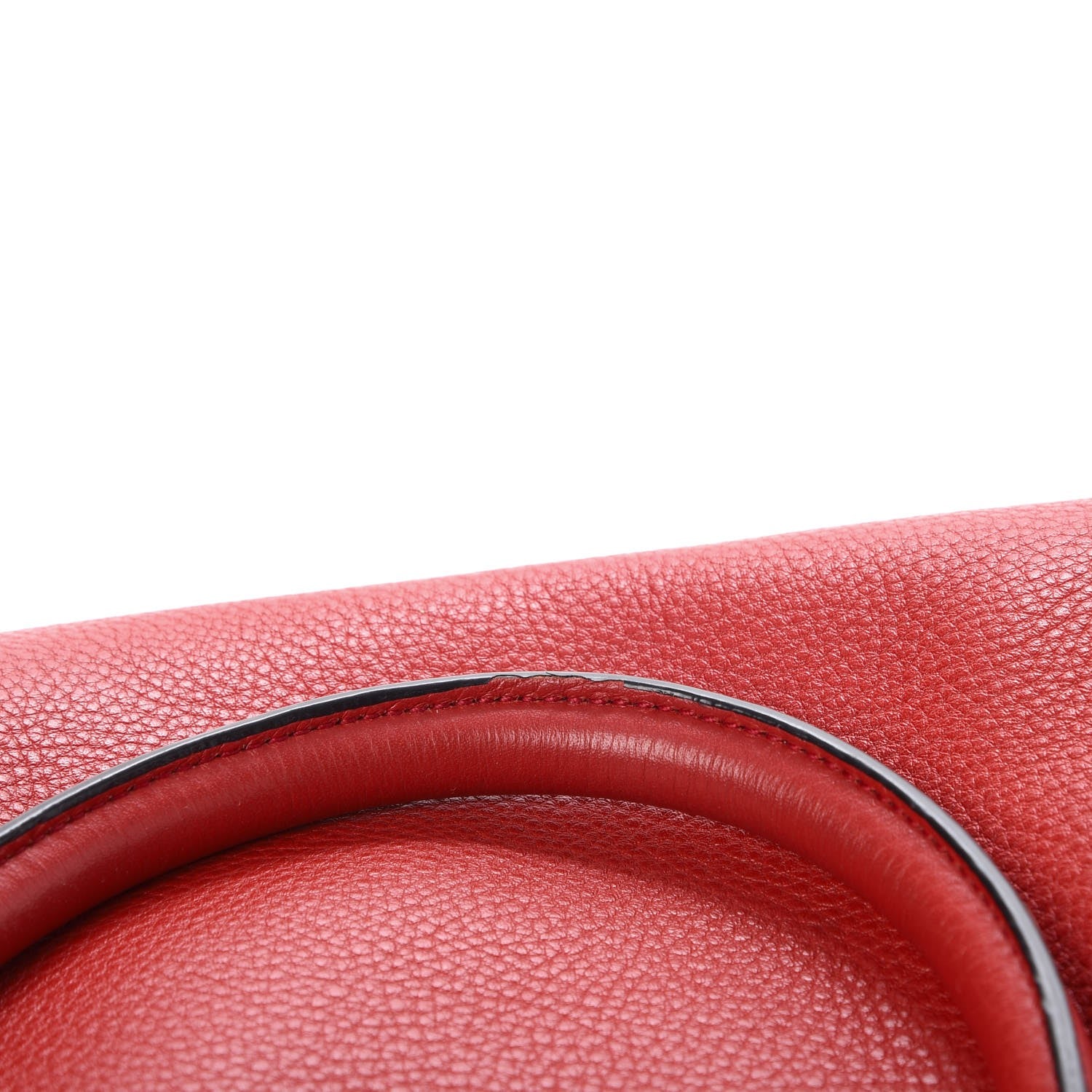 Prada Vitello Daino Shopping Tote Rosso 9 of 19