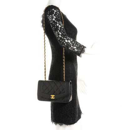 Chanel Lambskin Quilted Small Single Flap Black 2 of 8
