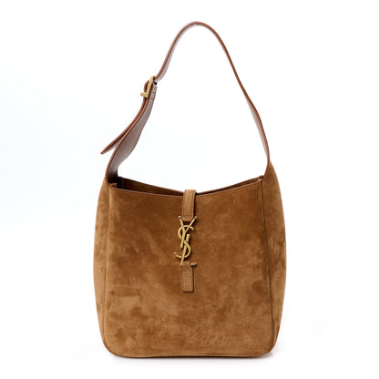 Saint Laurent Suede Small Le 5 A 7 Soft Hobo Snuff 1 of 10