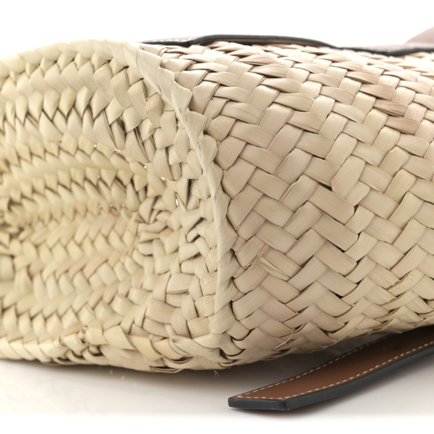 Loewe Raffia Small Basket Tote Bag Natural Tan 9 of 11