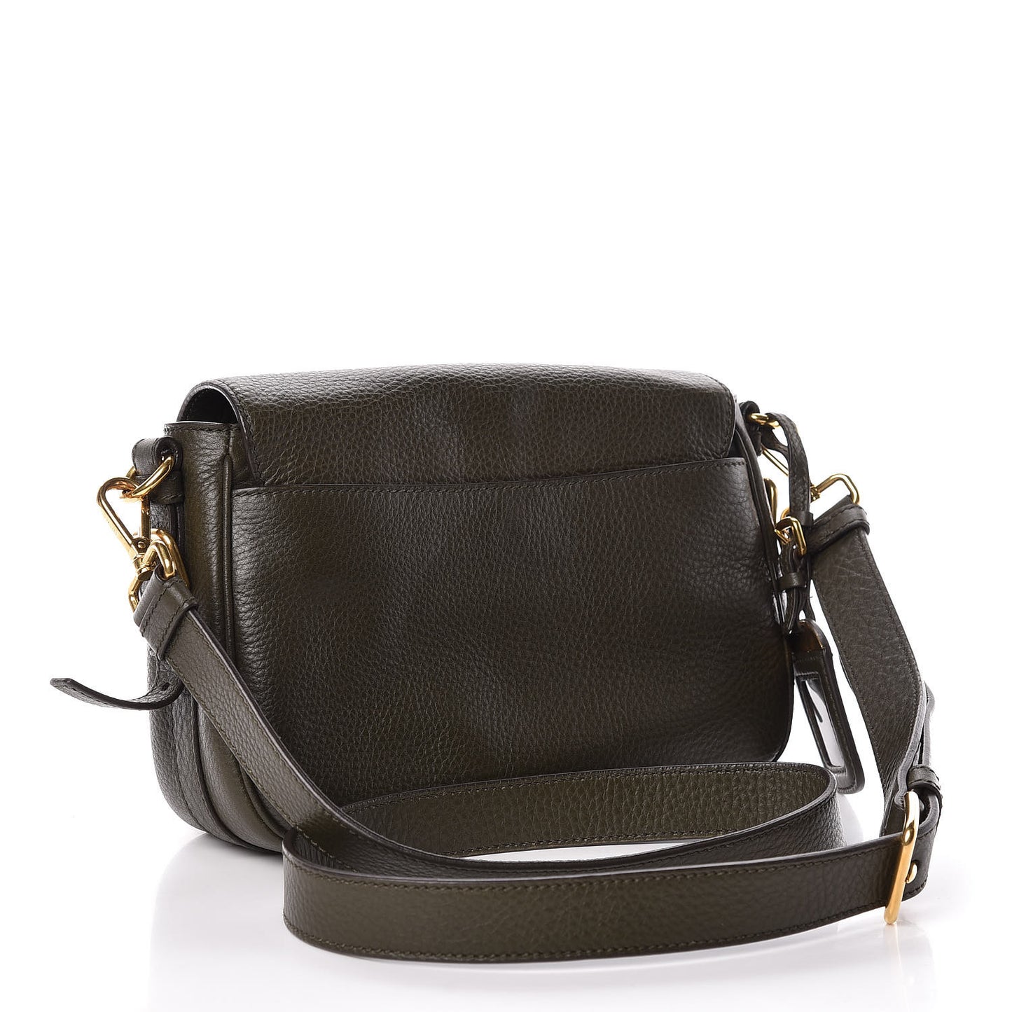 Vitello Daino Messenger Bag Militare