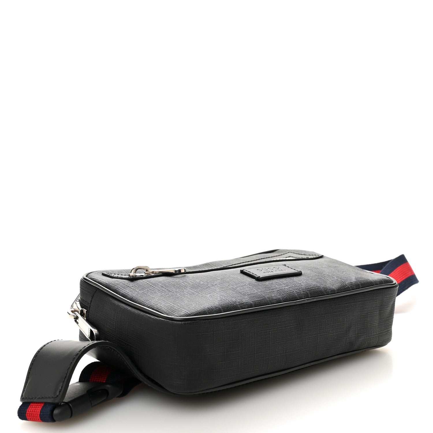 Gucci Soft GG Supreme Monogram Web Belt Bag Black Grey 4 of 10