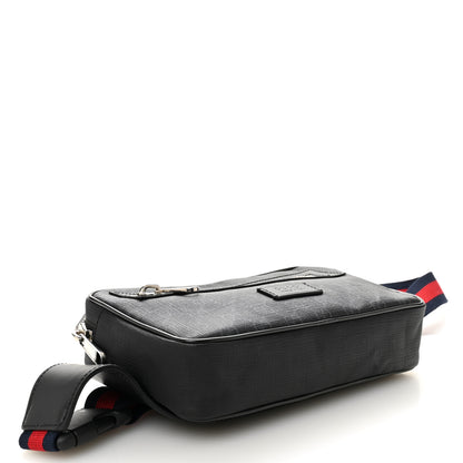 Gucci Soft GG Supreme Monogram Web Belt Bag Black Grey 4 of 10
