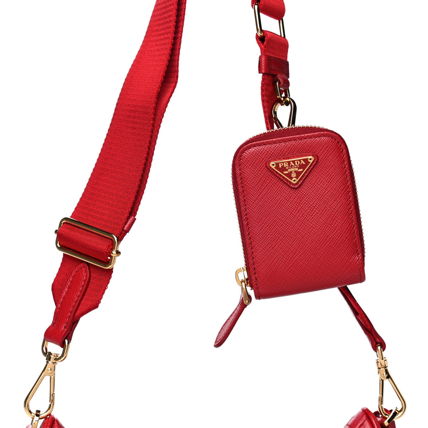 Saffiano Lux Re-Edition 2005 Shoulder Bag Fuoco