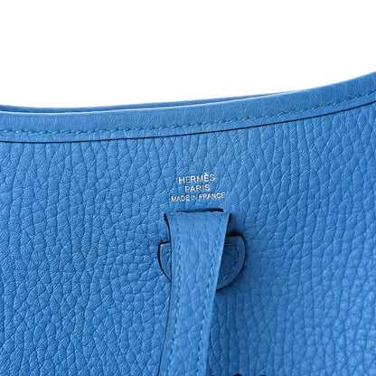 Hermes Taurillon Clemence Evelyne TPM Bleu Zanzibar 8 of 11