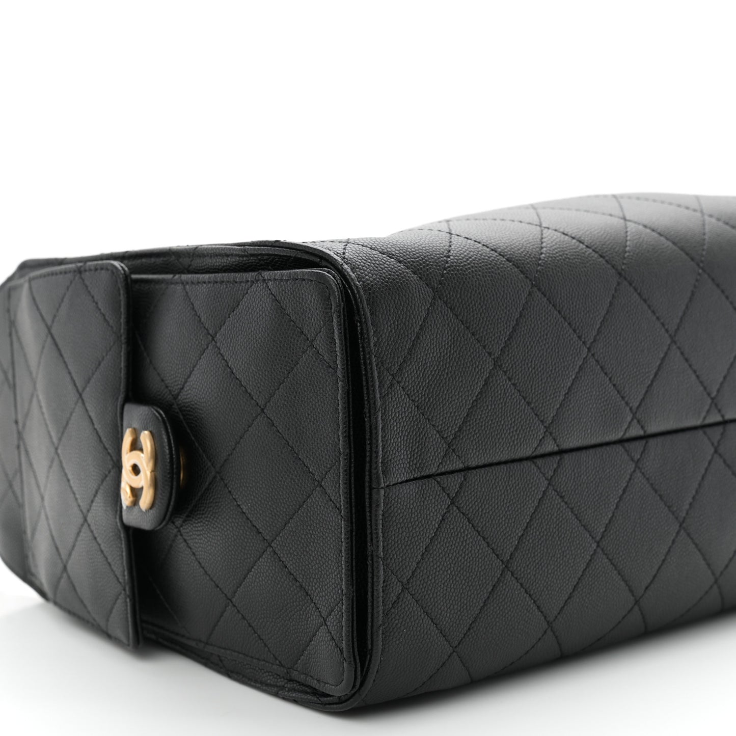 Caviar Quilted Small Chanel 25 Handbag Black