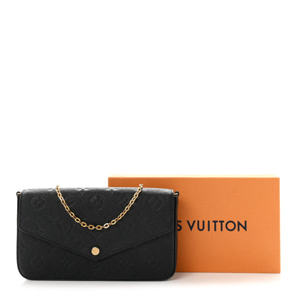Louis Vuitton Empreinte Pochette Felicie Chain Wallet Black 11 of 11