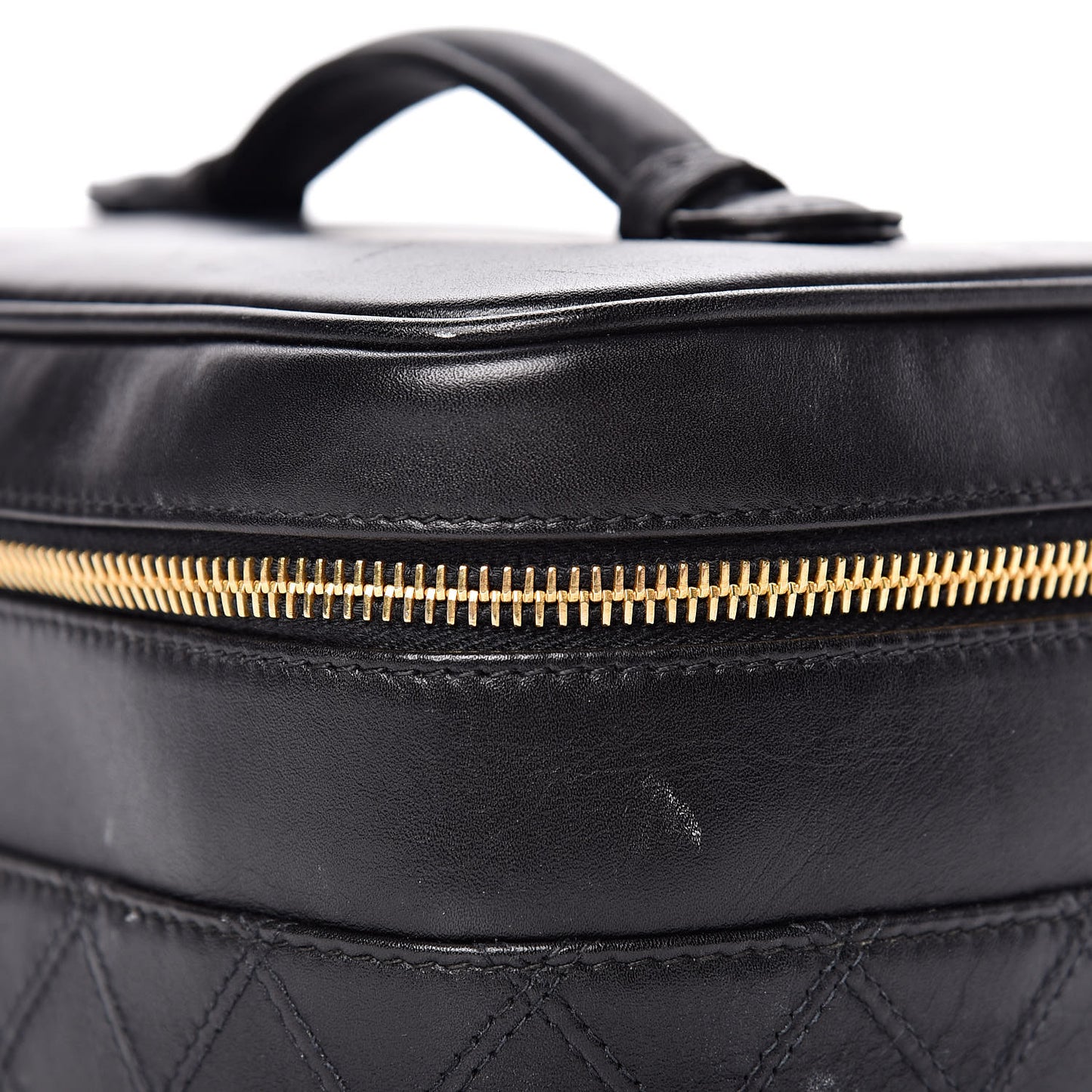 Calfskin Vanity Cosmetic Bag Black