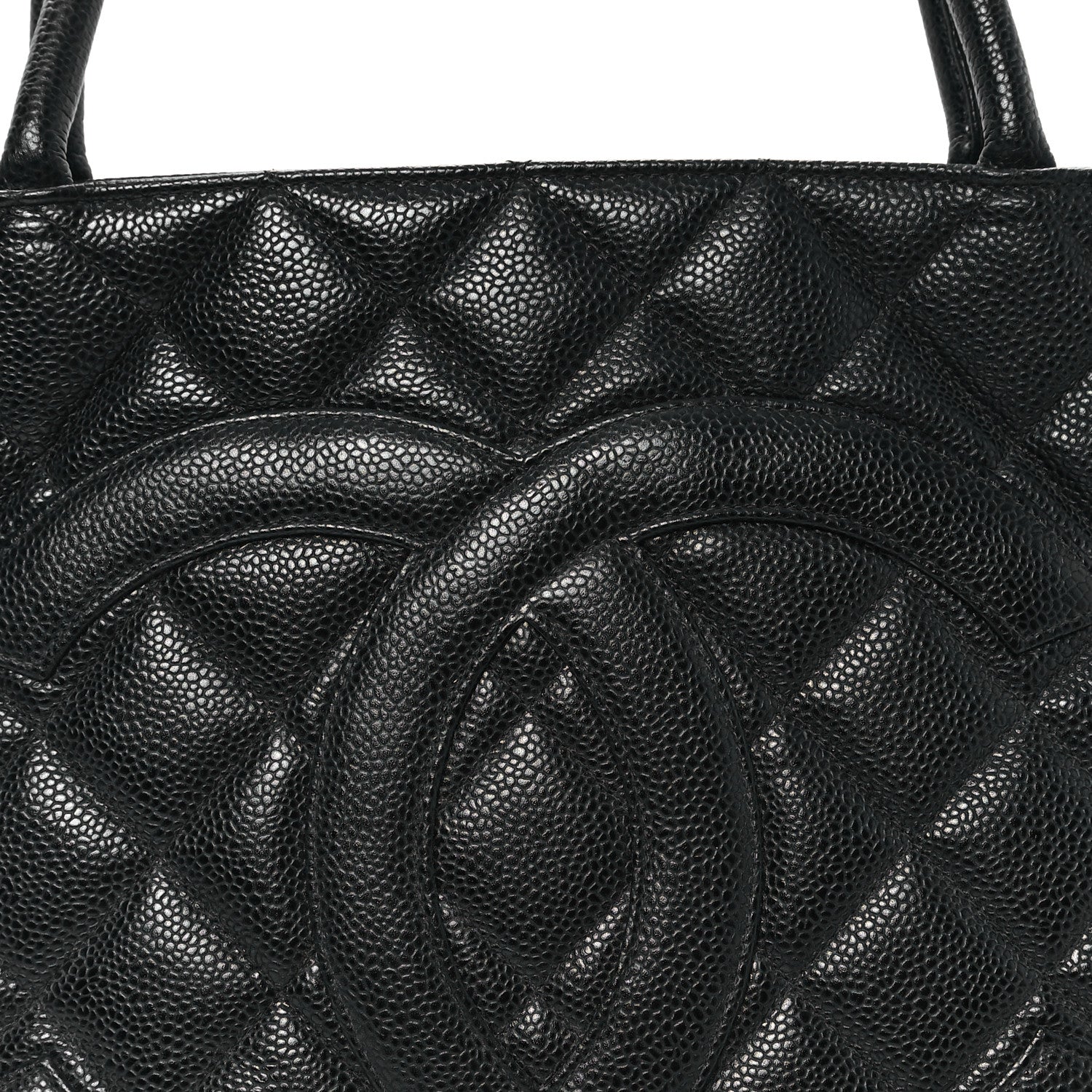 Chanel Caviar Quilted Medallion Tote Black 8 of 10