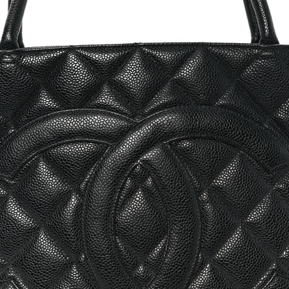 Chanel Caviar Quilted Medallion Tote Black 8 of 10