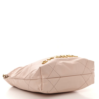 Chanel Shiny Calfskin Quilted Mini Chanel 22 Light Pink 4 of 10