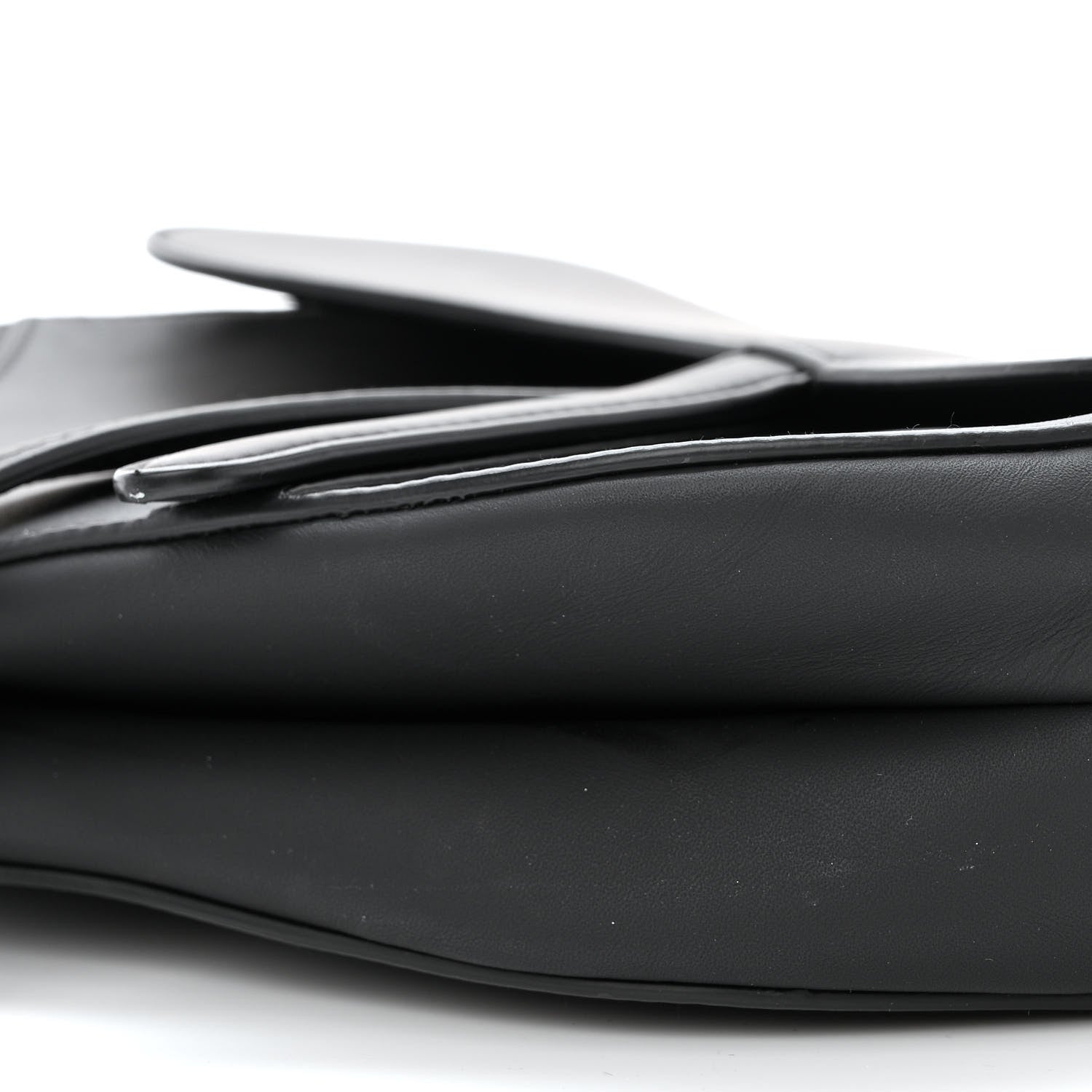 Christian Dior Ultra Matte Calfskin Saddle Bag Black 10 of 12