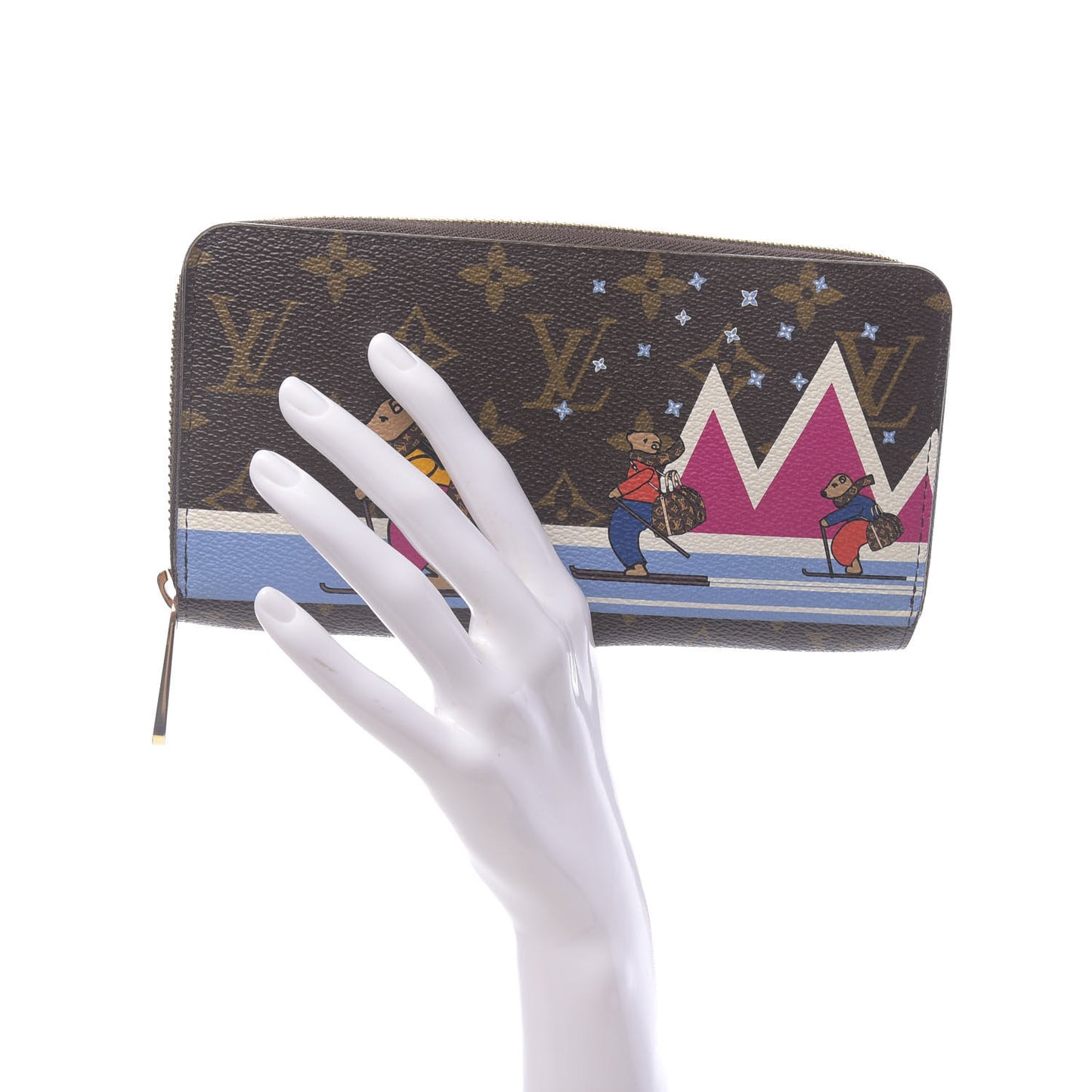 Monogram 2018 Christmas Animation Zippy Wallet