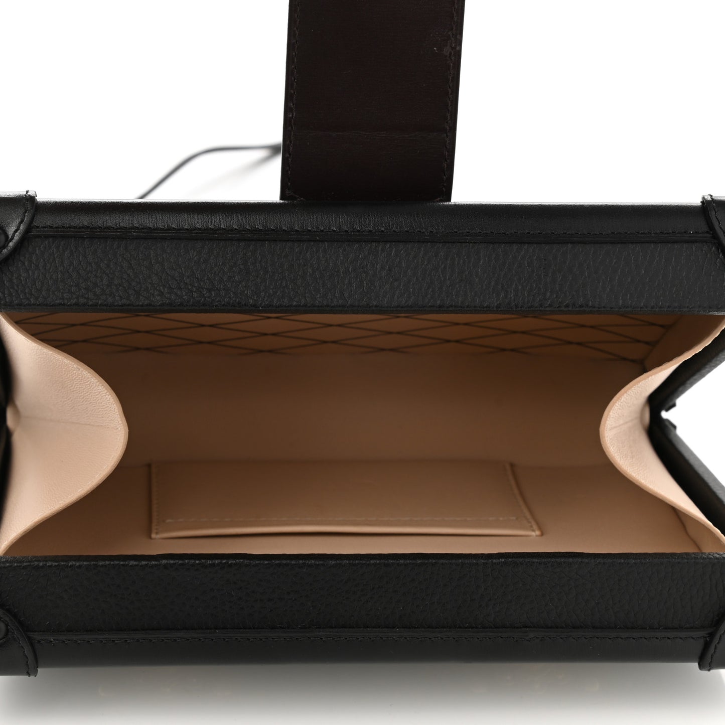 Monogram Calfskin Petite Malle Black White